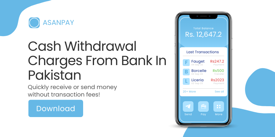 Cash Withdrawal Charges From Bank In Pakistan