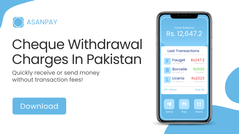 Cheque Withdrawal Charges In Pakistan