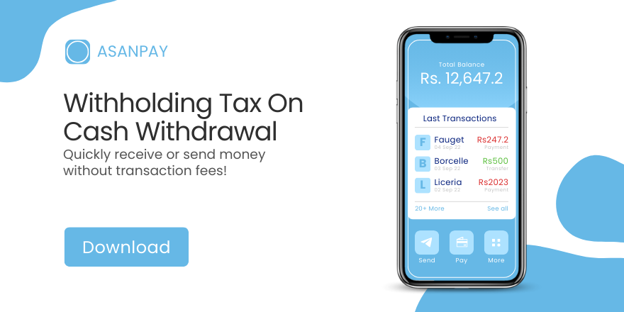 Withholding Tax On Cash Withdrawal