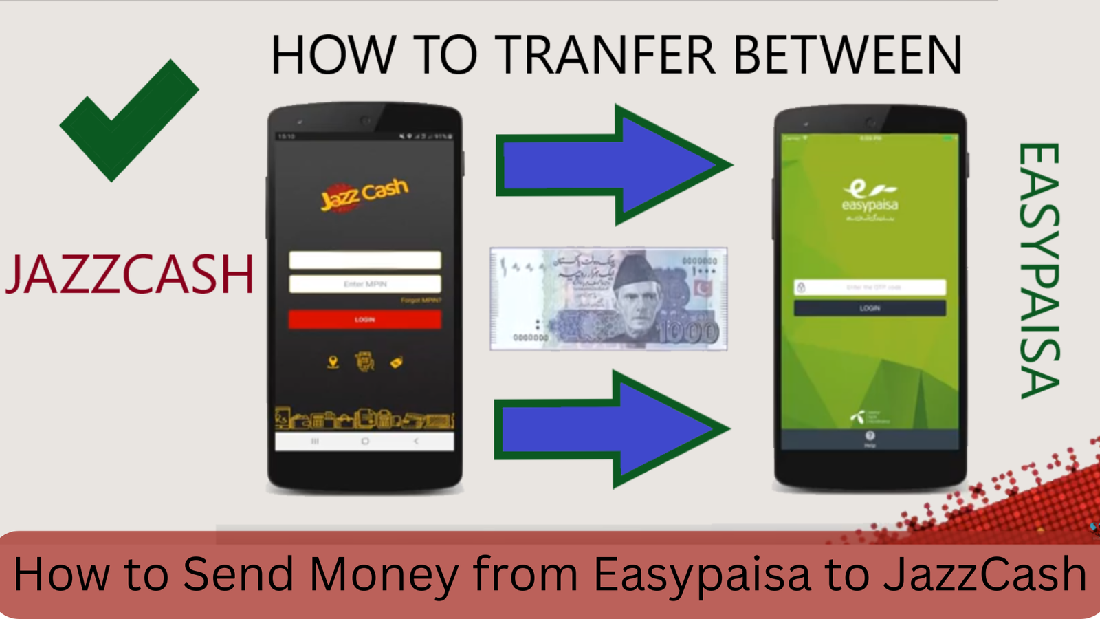 How to Send Money from Easypaisa to JazzCash